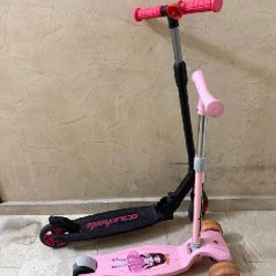 Самокат розовый - фото 4