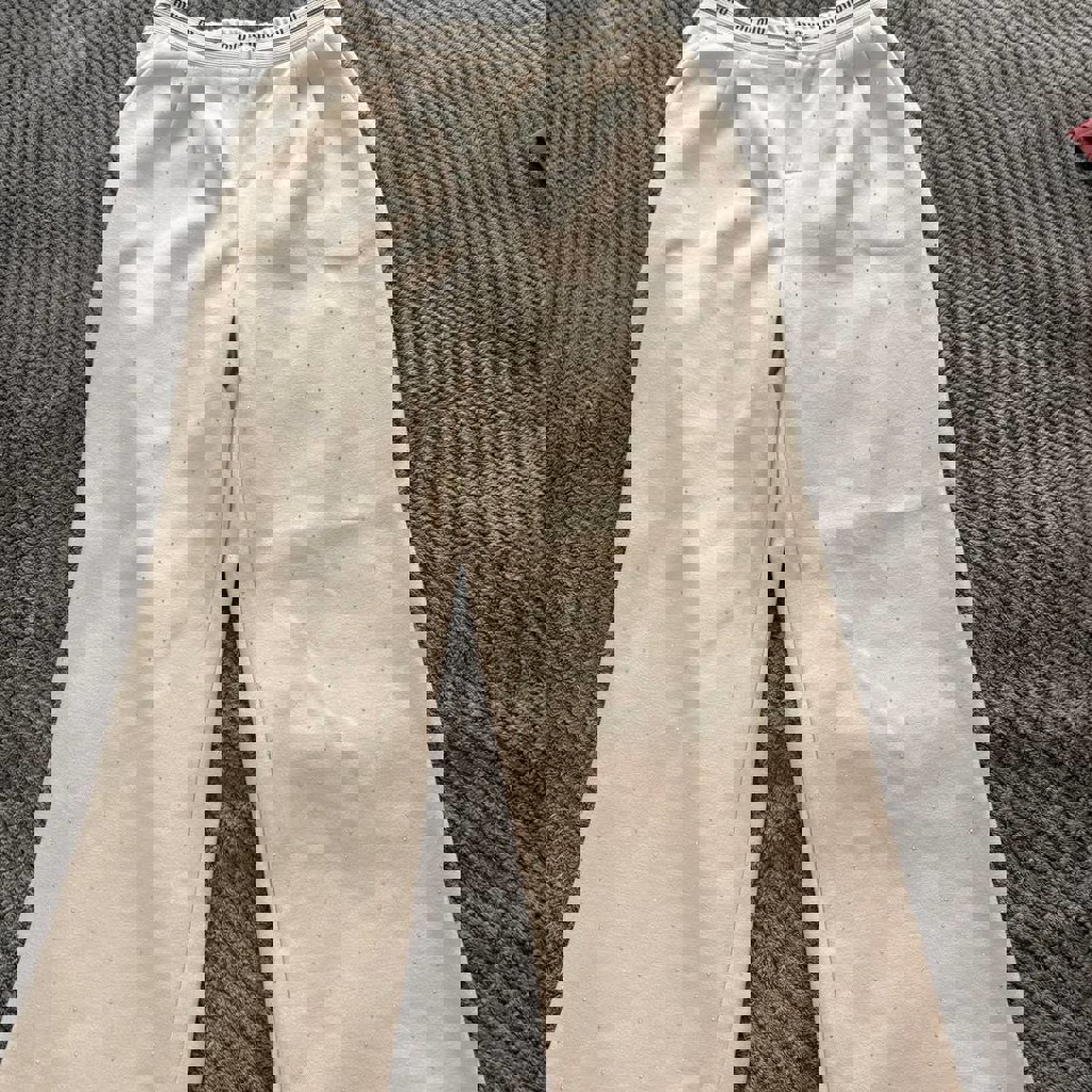 Штаны со стразиками miumiu