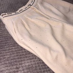 Штаны со стразиками miumiu - фото 2