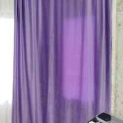 Портьеры бархат фиолетовый - фото 2