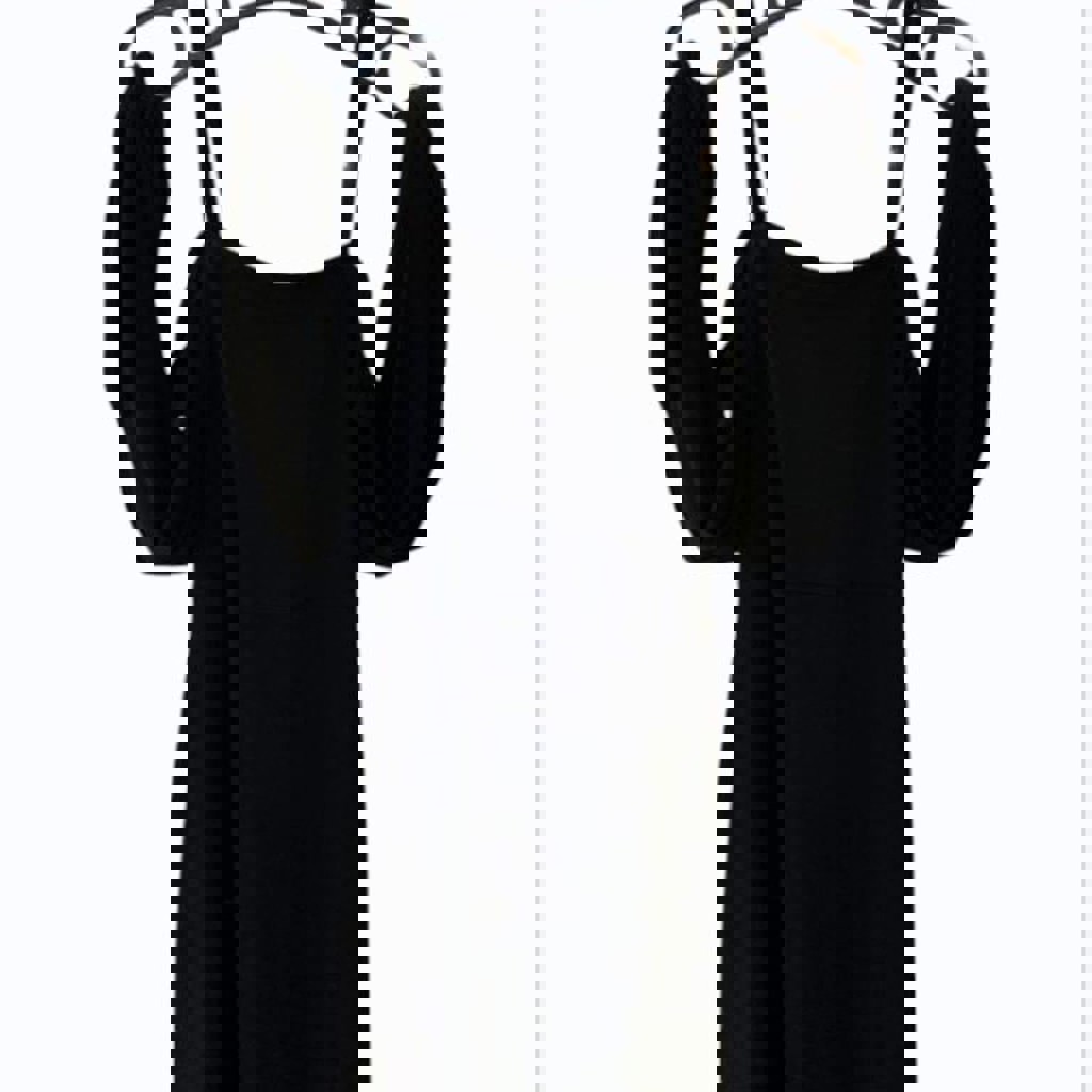 Чёрное лёгкое платье