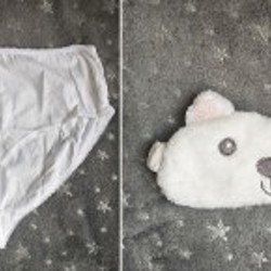 Набор белых трусов слипов - фото 1