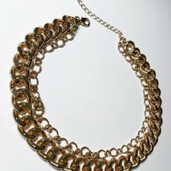 Массивное двойное колье-цепь H&M - фото 3