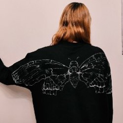 Кофта с ручной росписью - фото 2