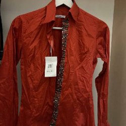 Платье оранжевое - фото 1