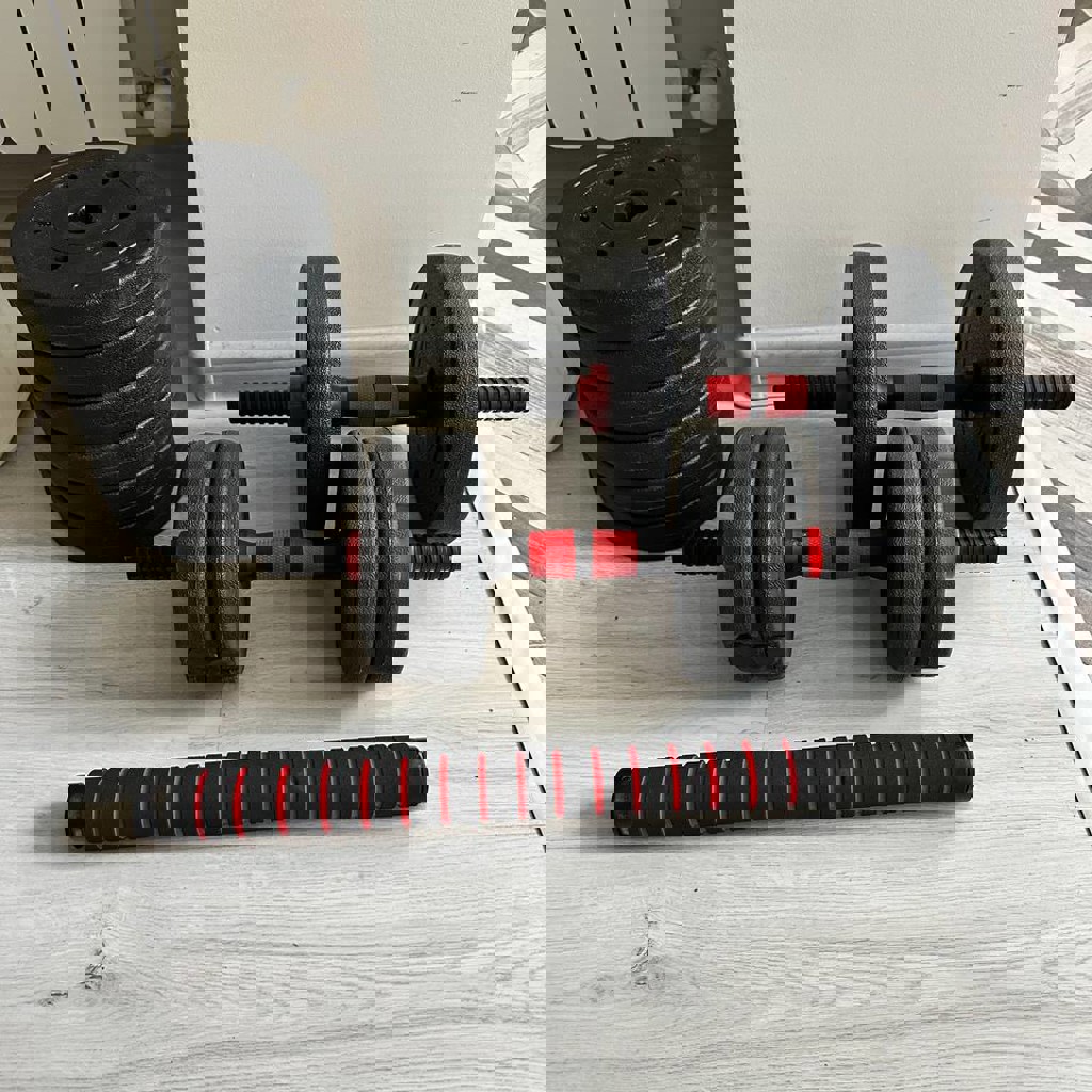 Гантели и штанга 2в1