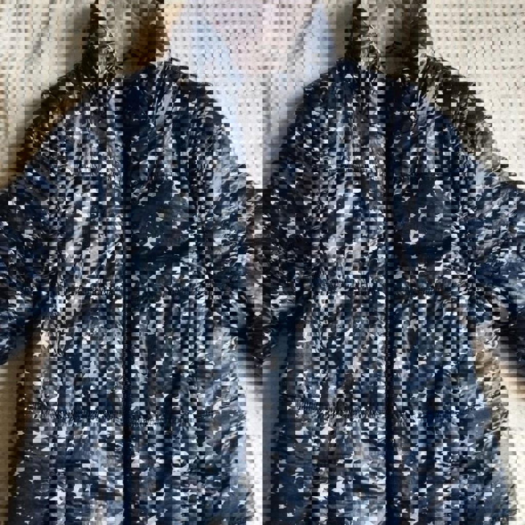 Синяя женская куртка 2в1