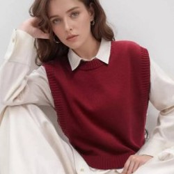 Вязаный жилет - фото 4