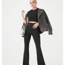 Легинсы эластичные клёш - фото 3