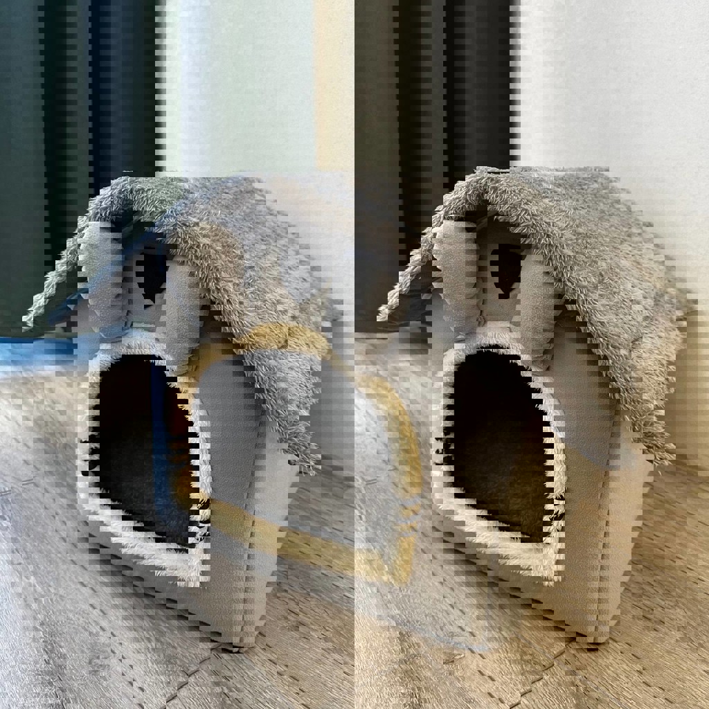 Мягкий домик-лежанка для животных