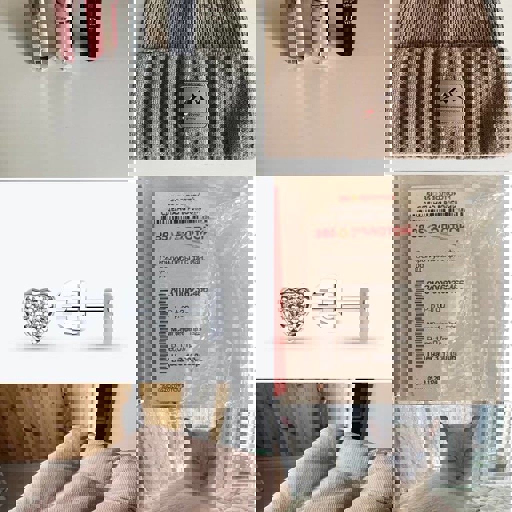 Серьги серебро с фианитами