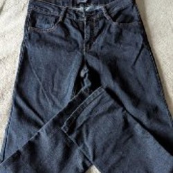 Джинсы прямого кроя черные - фото 2