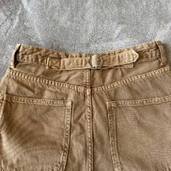 Джинсы бежевые - фото 4