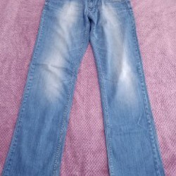 Мужские голубые джинсы - фото 4