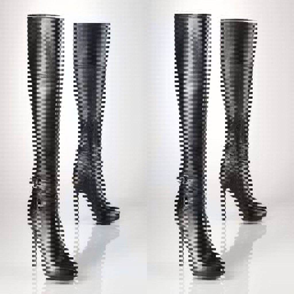 Кожаные сапоги