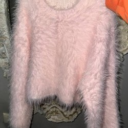 Очень мягкий розовый свитшот - фото 5