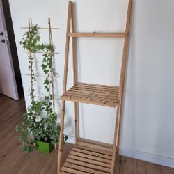 Деревянная полка для цветов - фото 2