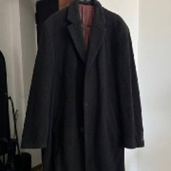 Мужское пальто зеленое - фото 1