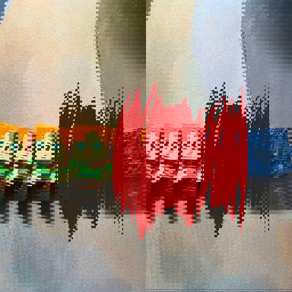 Фигурки из киндеров Minecraft