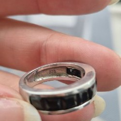 Крупное серебряное кольцо с гранатами - фото 3