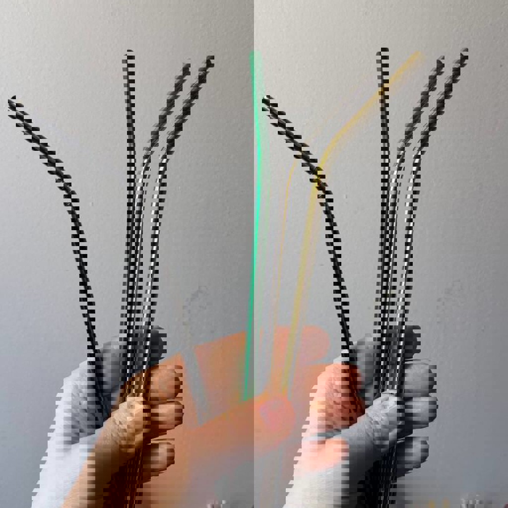 Металлические стальные трубочки