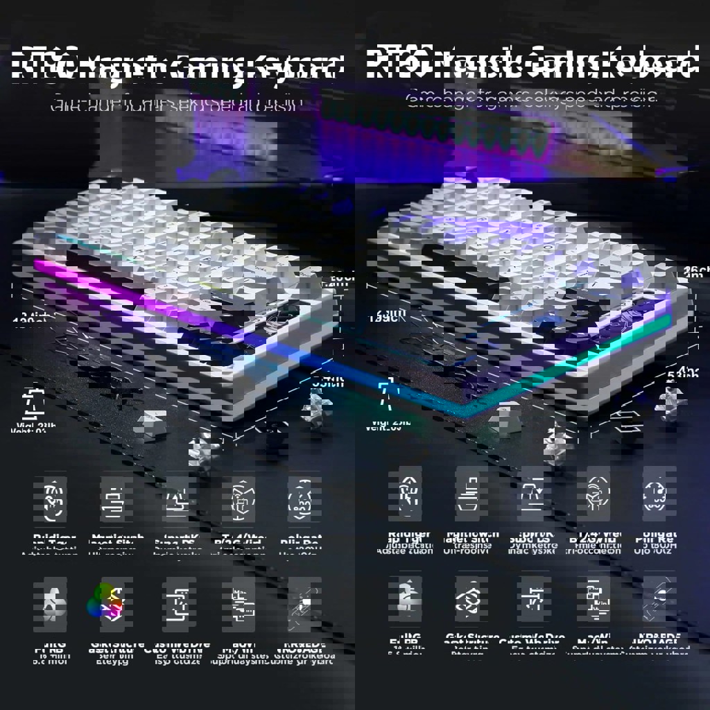 Магнитная клавиатура YUNZII RT80