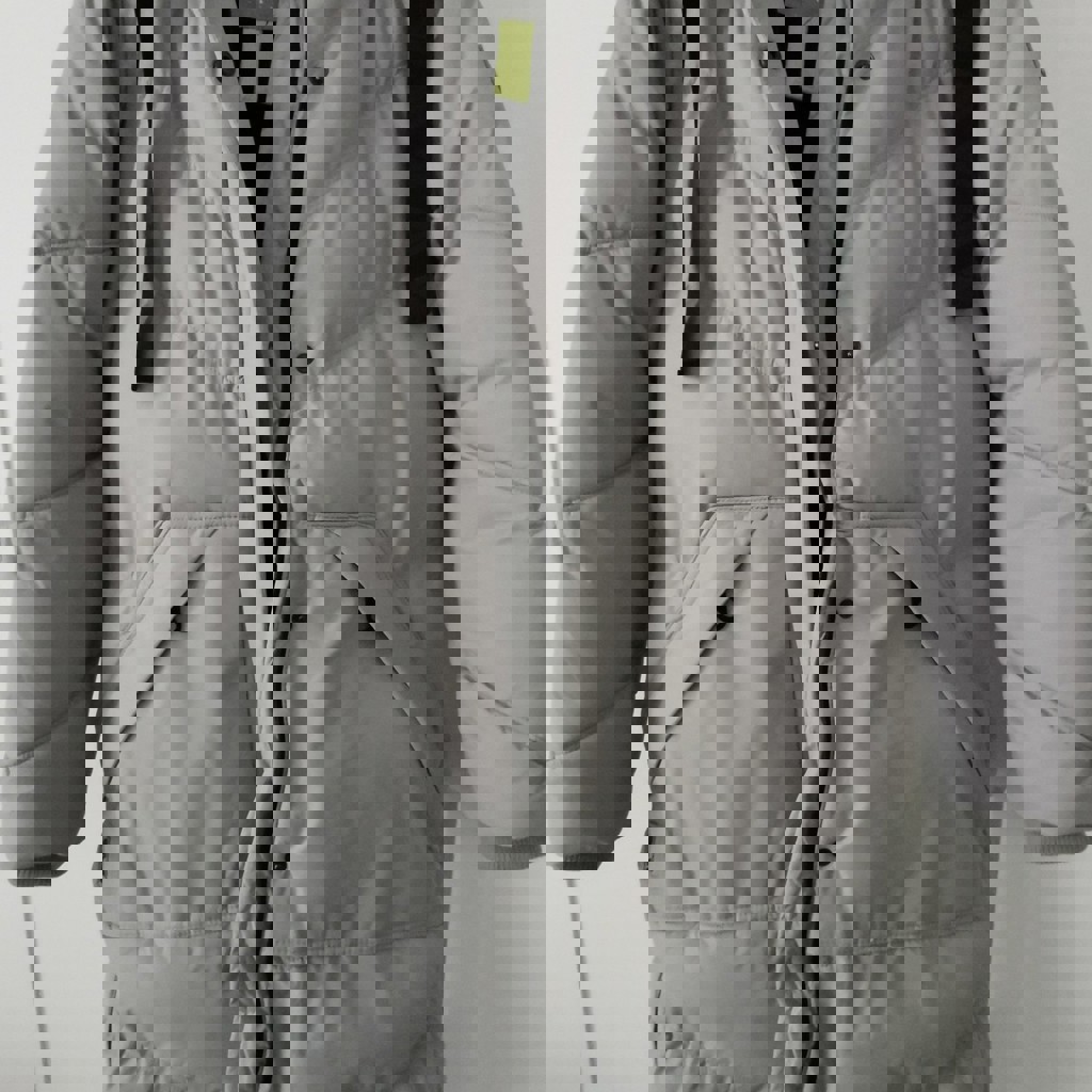 Пуховик длинный