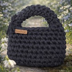 Сумка ручной работы чёрная - фото 4