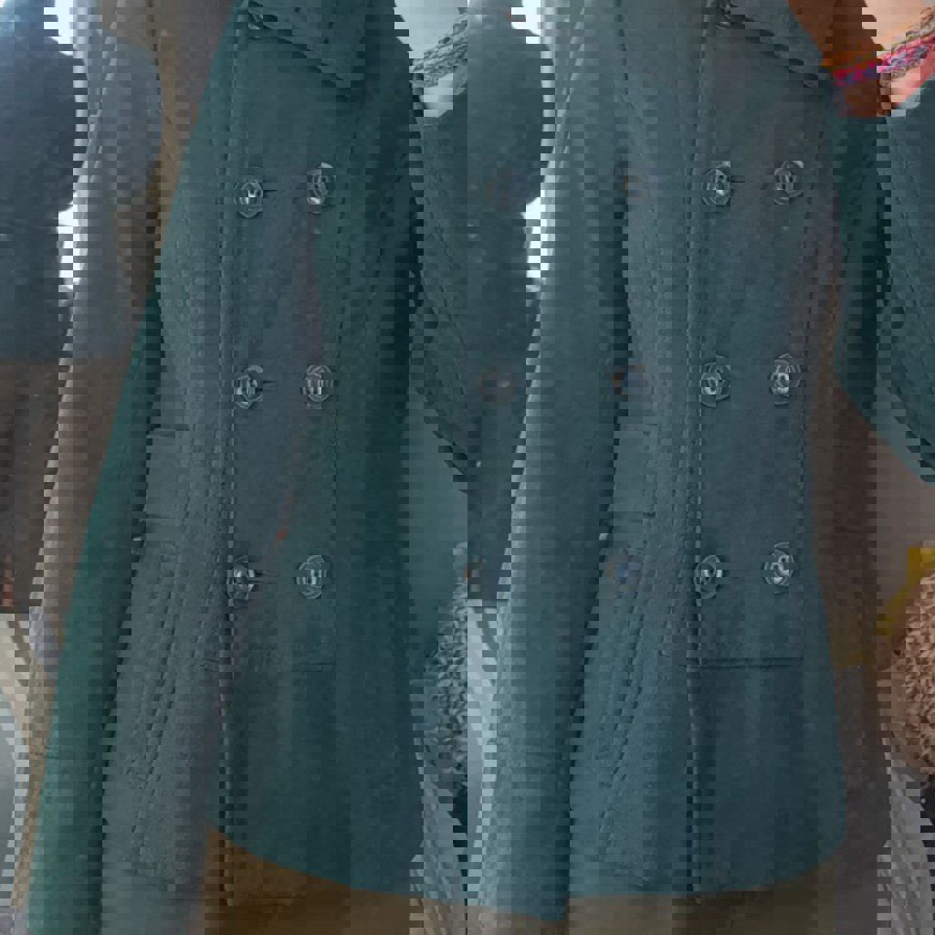 Винтажный изумрудный жакет