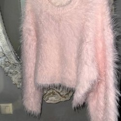 Розовый пушистый топ - фото 8