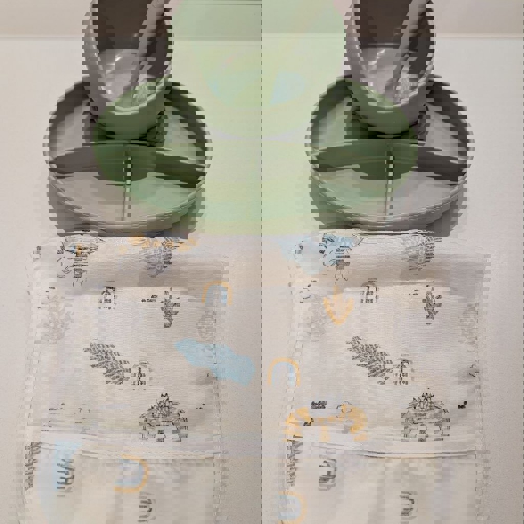 Силиконовая детская посуда