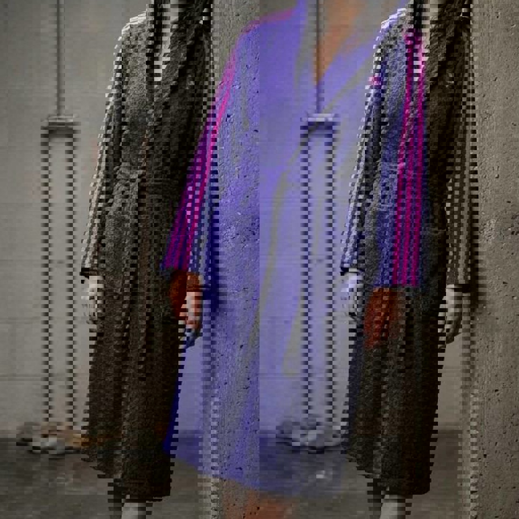 Махровый халат Adidas с капюшоном