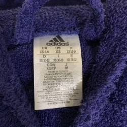 Махровый халат Adidas с капюшоном - фото 3