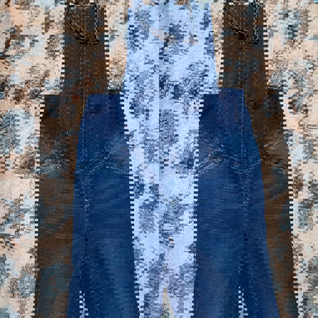 Джинсовый комбинезон для беременных