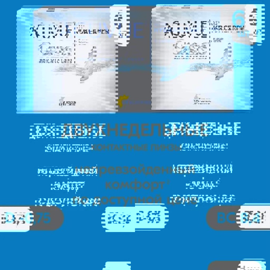 Линзы Acuvue Oasys