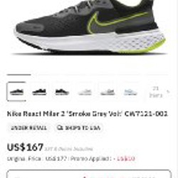 Беговые кроссовки Nike React Miler 2 - фото 7
