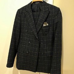 Мужской двубортный костюм - фото 3