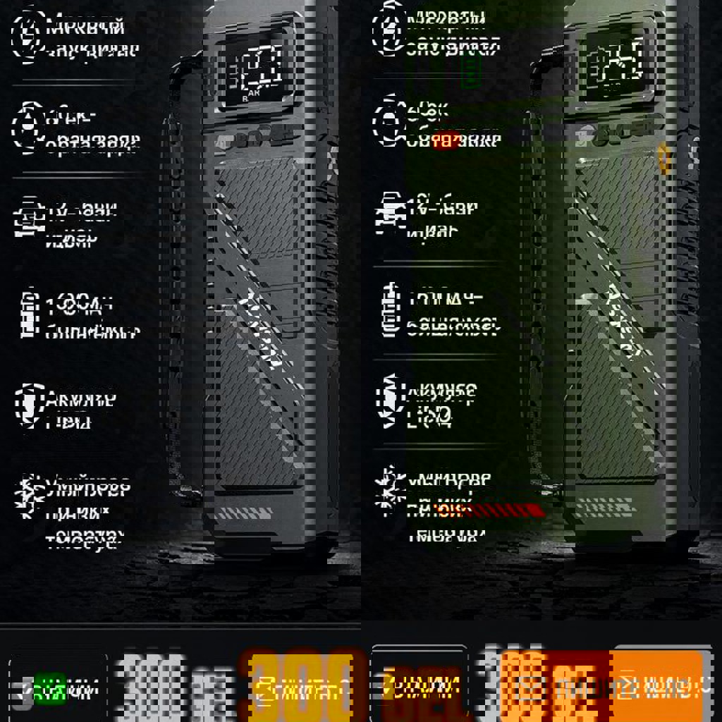 Пуско-зарядное устройство 3 в 1