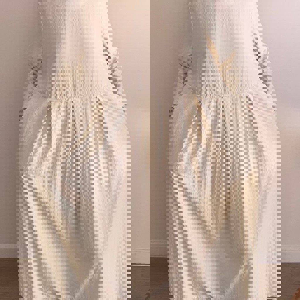 Кремовое платье