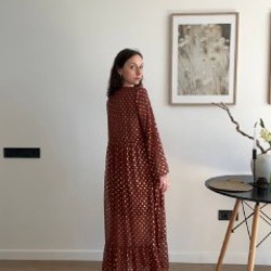 Кремовое платье - фото 5