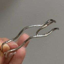 Серебряный браслет «волна» - фото 2