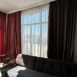 Шторы с гардиной на два окна - фото 1