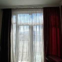 Шторы с гардиной на два окна - фото 2