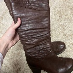 Кожаные зимние сапоги - фото 2