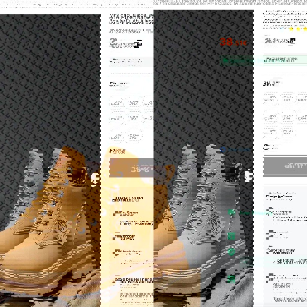 Ботинки с Шеин
