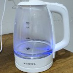 Чайник белый прозрачный kumtel - фото 2