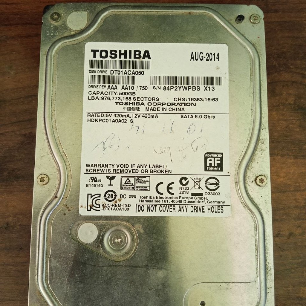 Жёсткий диск Toshiba
