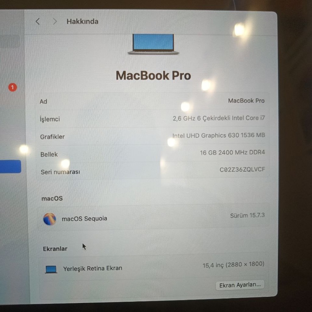 Ноутбук MacBook Pro 15.2 inch