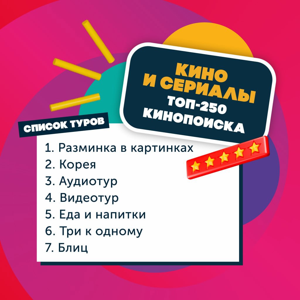 Кино и сериалы: ТОП-250 КИНОПОИСКА