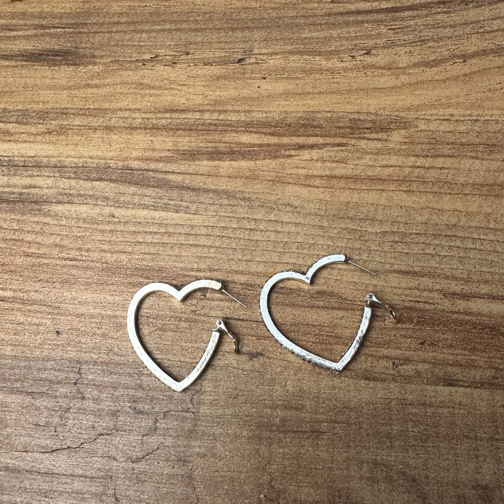 Серги сердечки